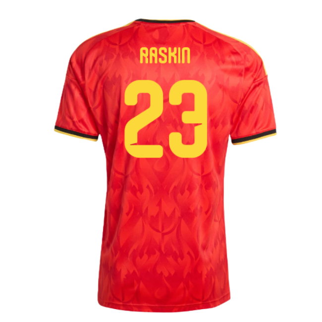 2026-2027 Belgium Home Shirt (Raskin 23)-SoccerKits Hub | Buy Soccer Jerseys Online
